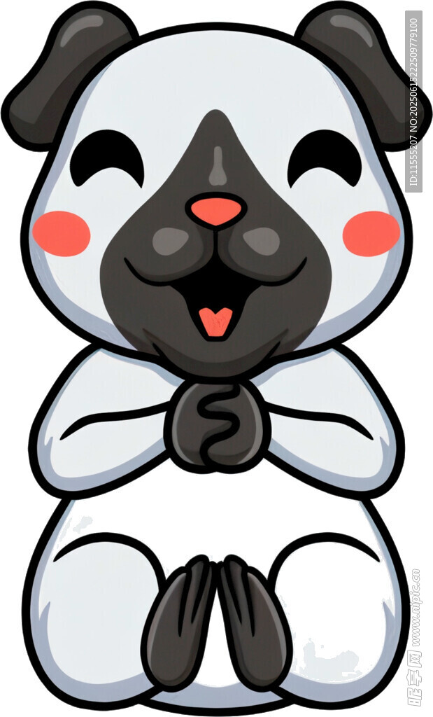 可爱熊猫卡通形象