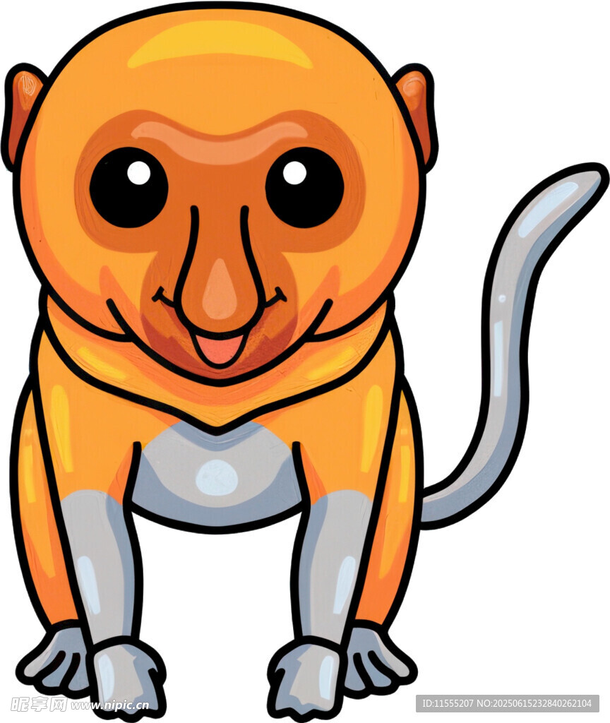 可爱卡通猴子形象