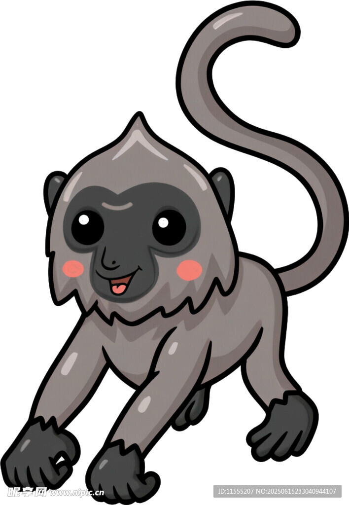 可爱小猴子卡通形象