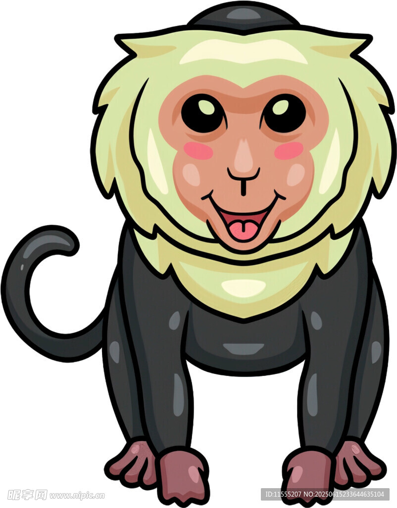 可爱卡通猴子形象
