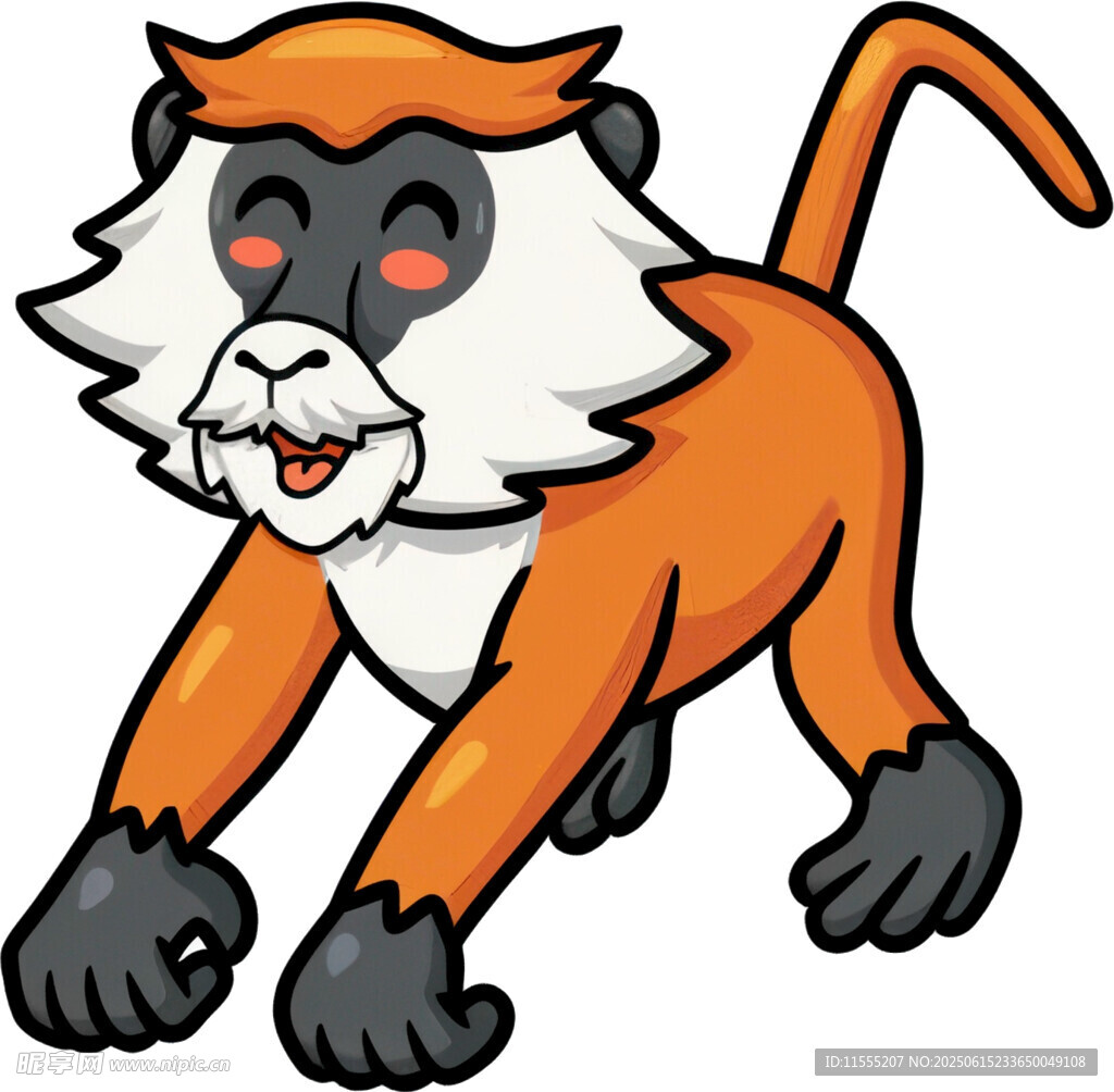 可爱卡通猴子形象