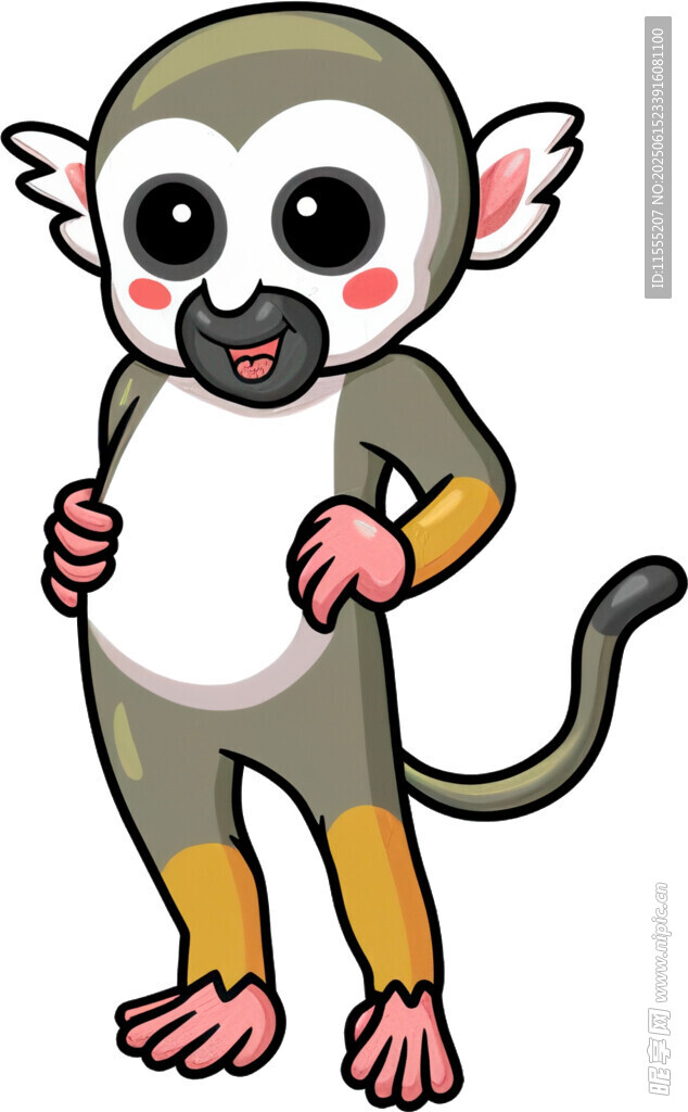 可爱卡通猴子形象