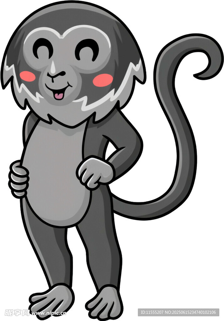 可爱猴子卡通形象