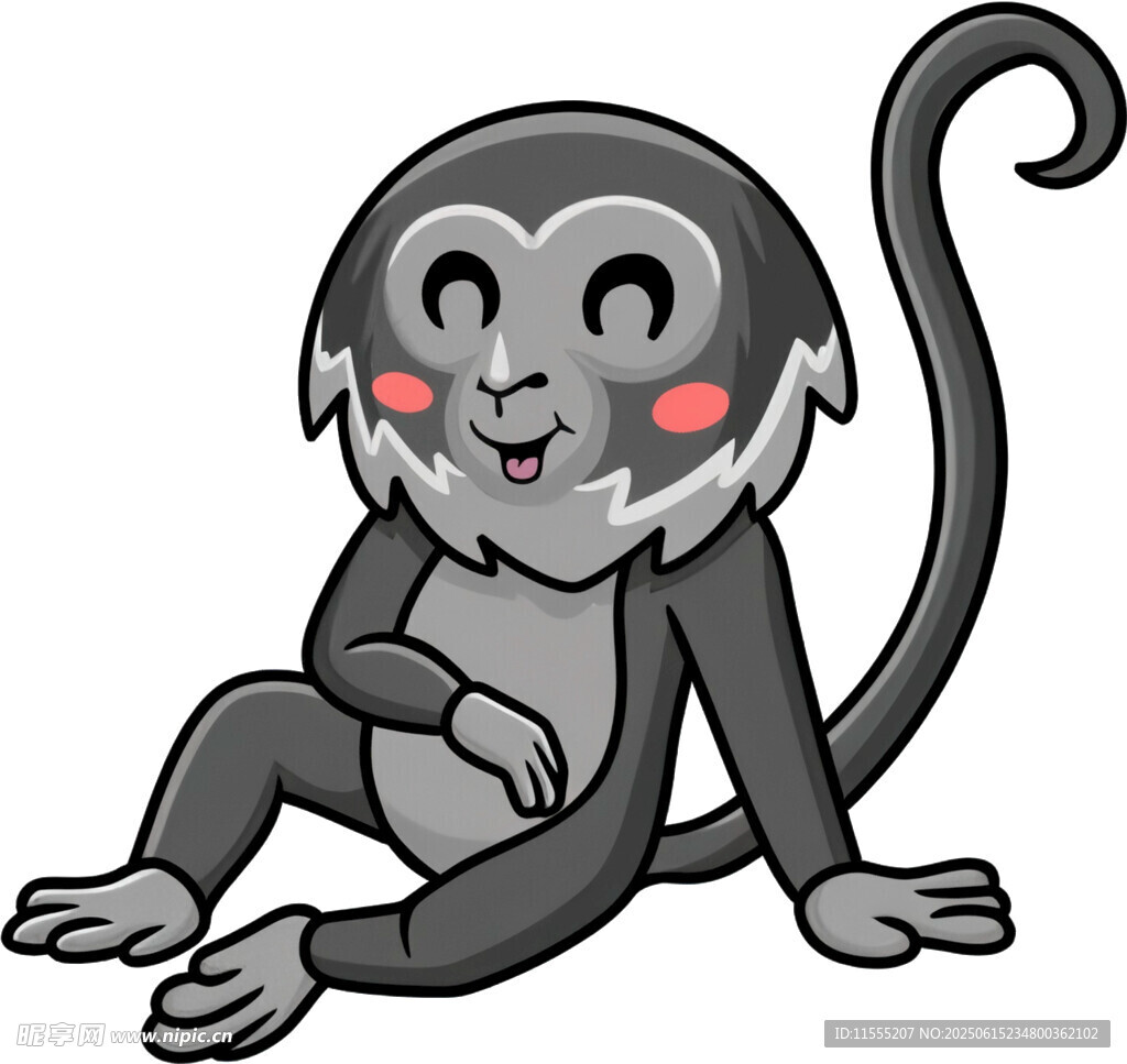 可爱猴子卡通形象