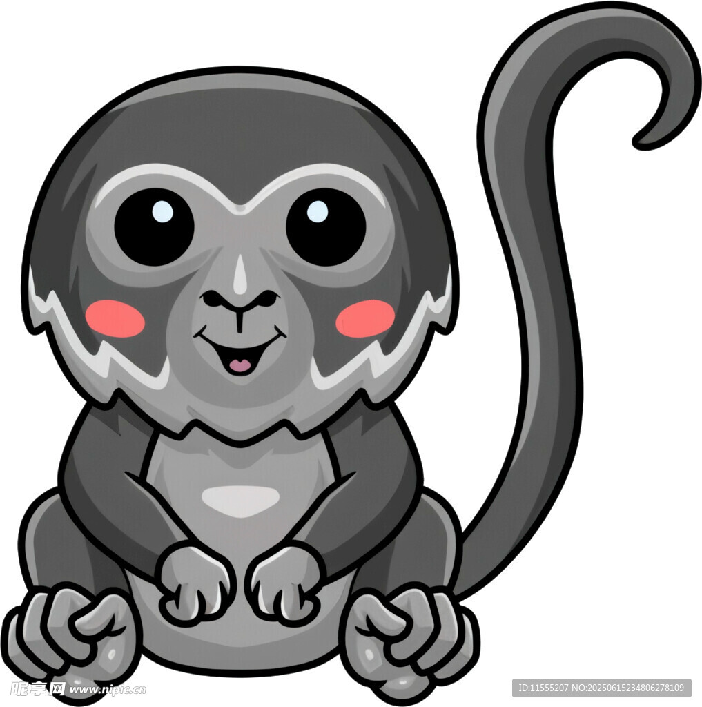 可爱小猴子卡通形象