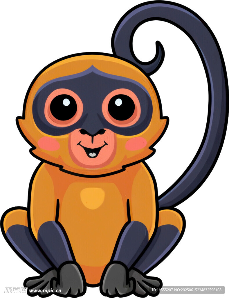 可爱小猴子卡通形象