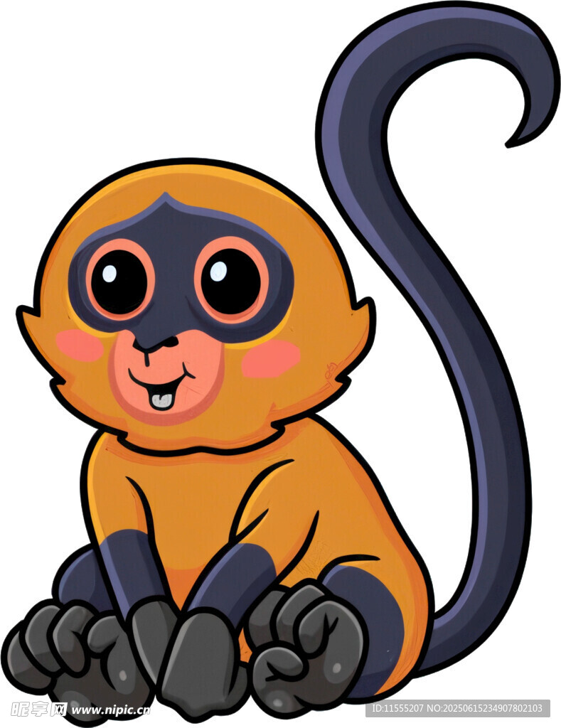 可爱小猴卡通形象