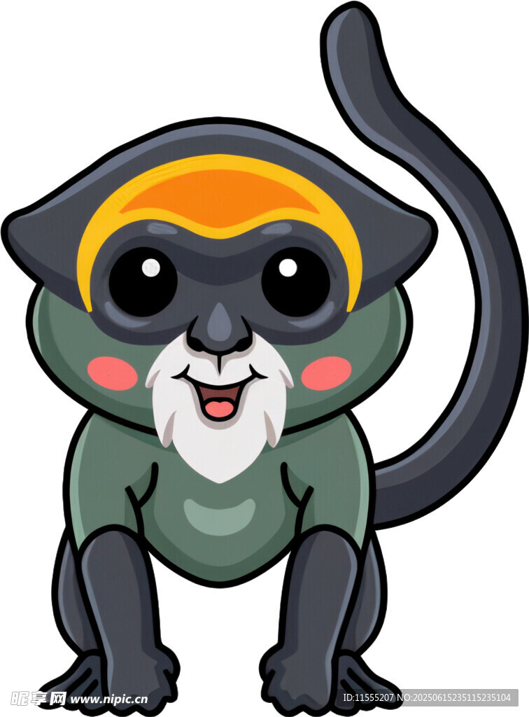 可爱卡通猴子形象