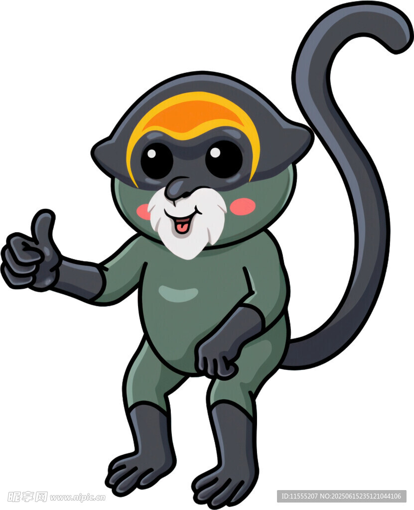 可爱猴子卡通形象
