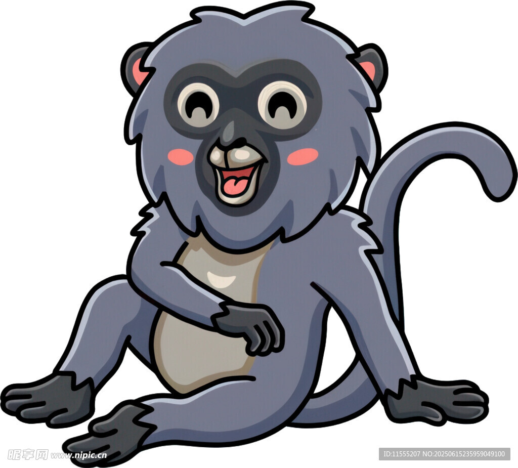 可爱猴子卡通形象