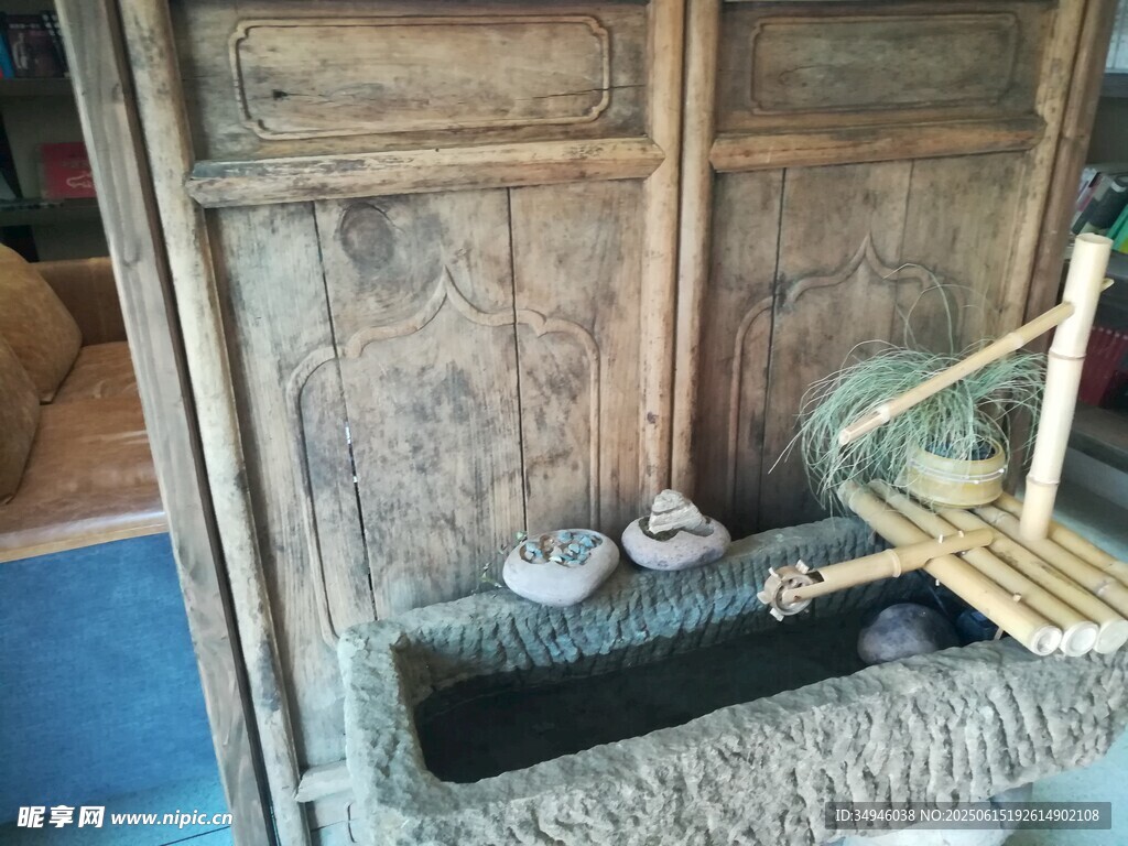 古朴中式洗手台