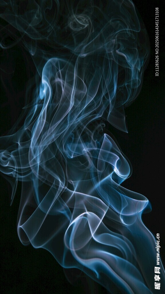 梦幻蓝色烟雾艺术效果