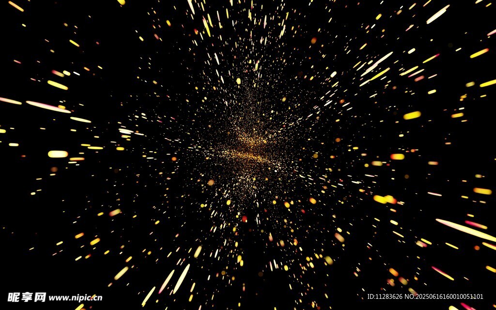 璀璨星空粒子特效画面