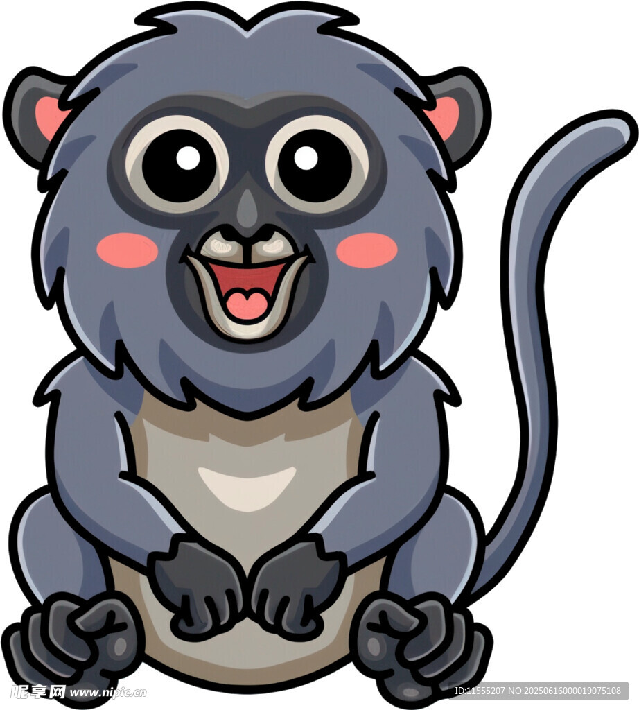 可爱卡通小猴子形象