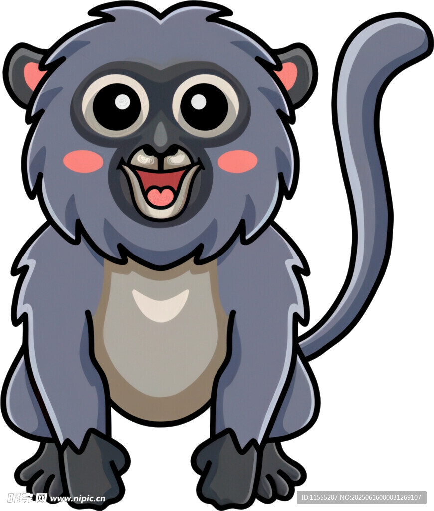 可爱卡通猴子形象