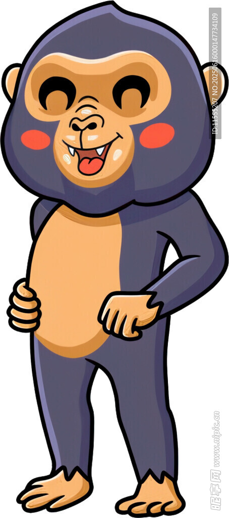 可爱卡通猴子形象