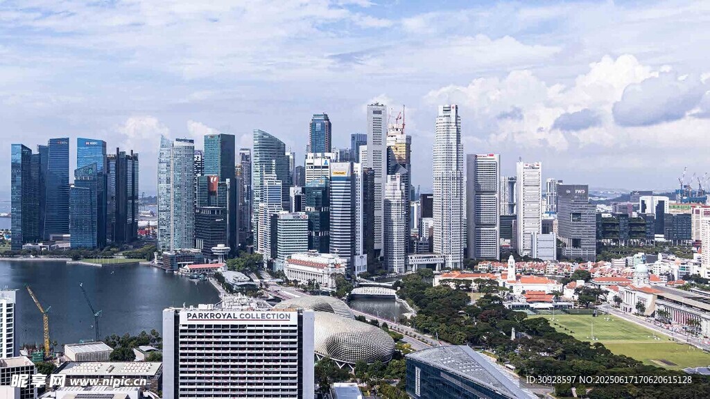 新加坡城市天际线景观