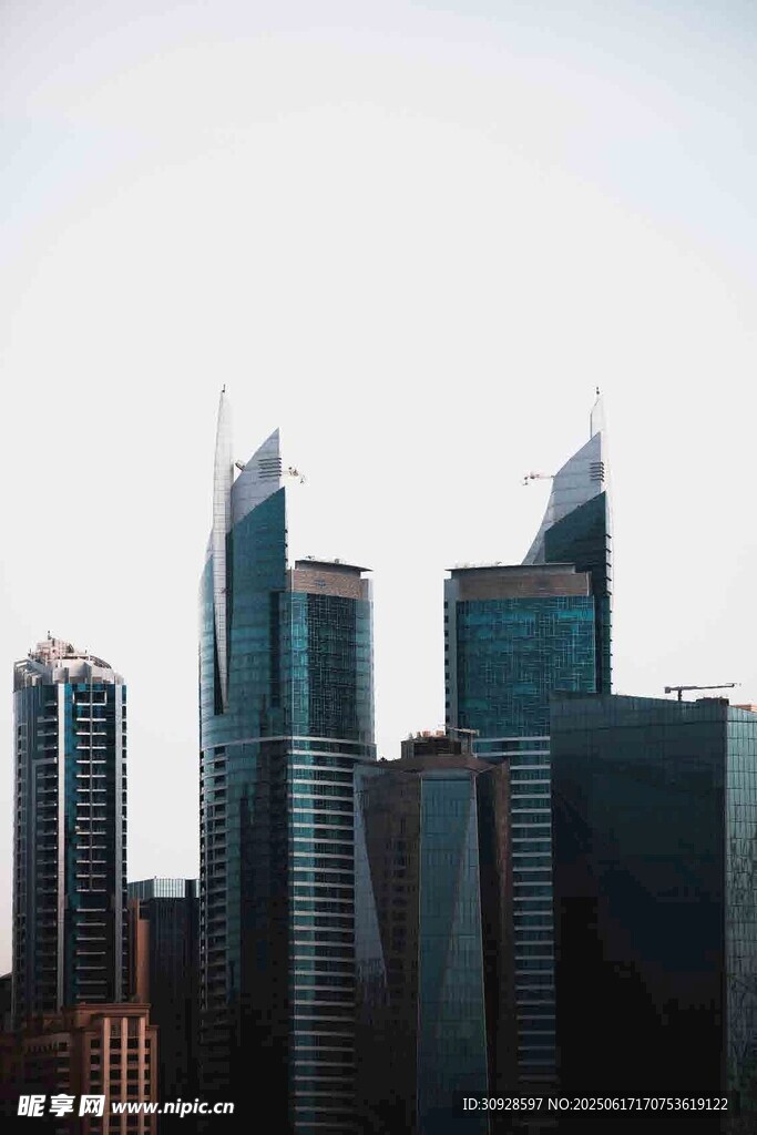 现代都市摩天大楼景观