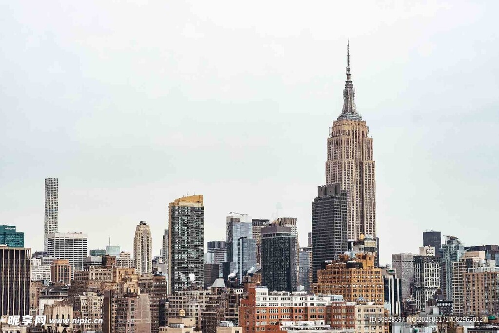 纽约城市天际线景观