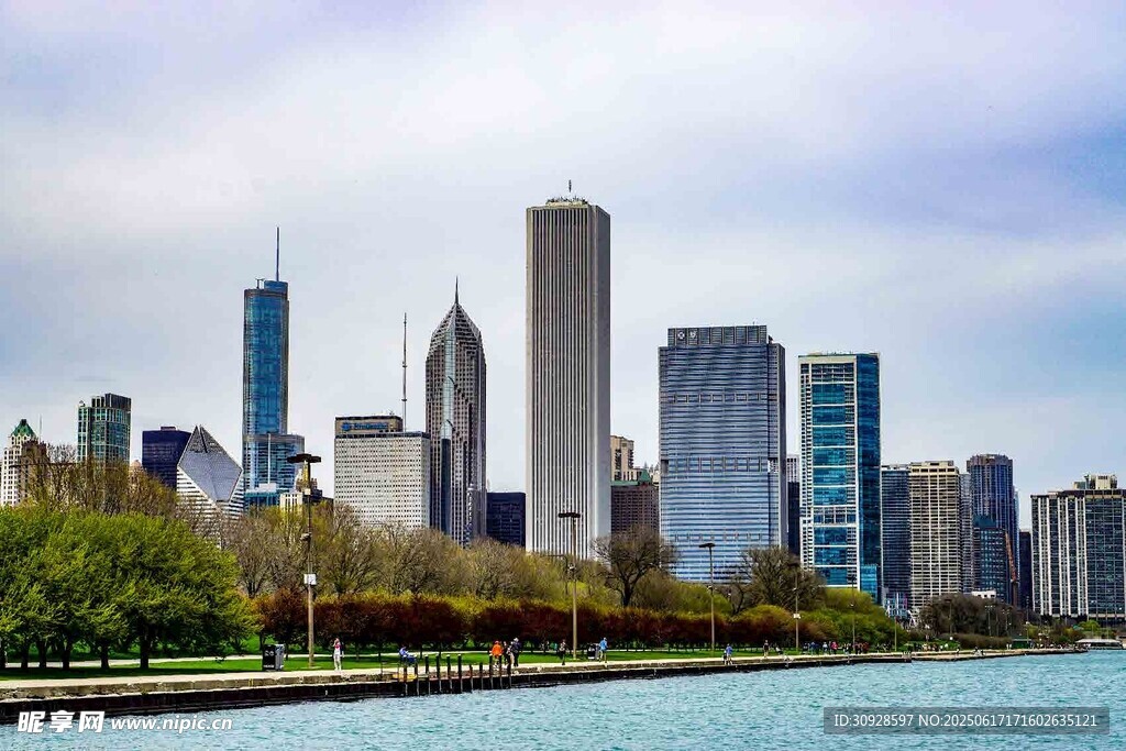 城市滨水天际线