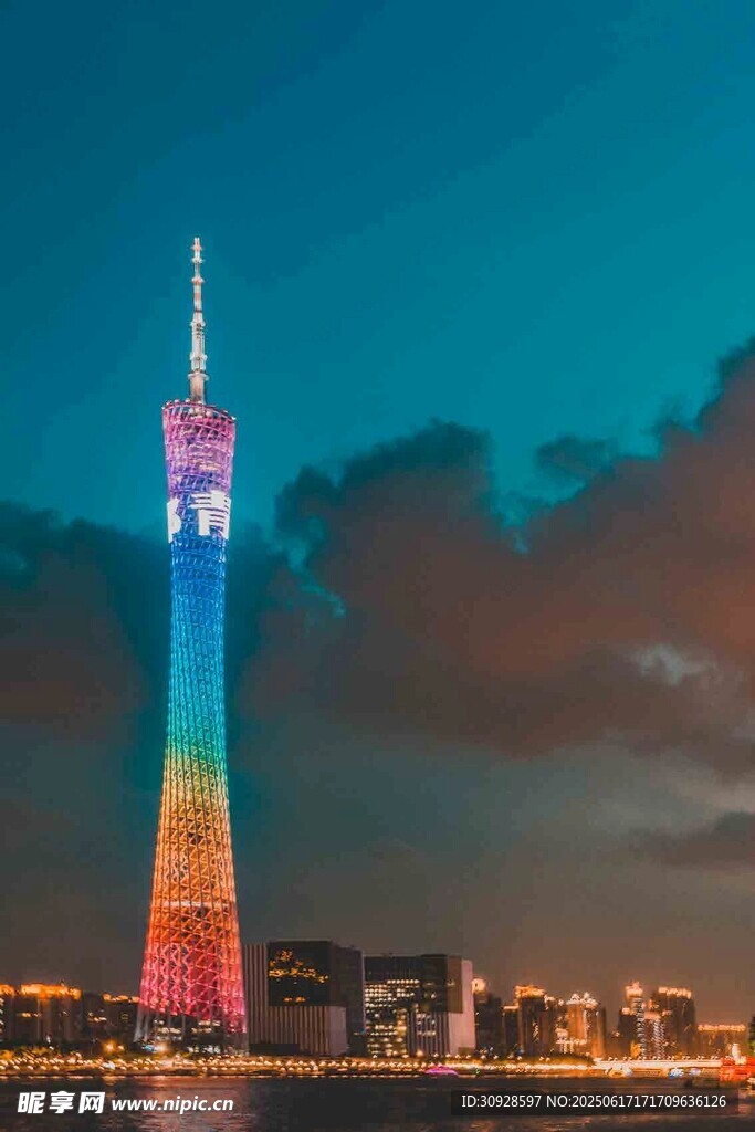 广州塔夜景璀璨