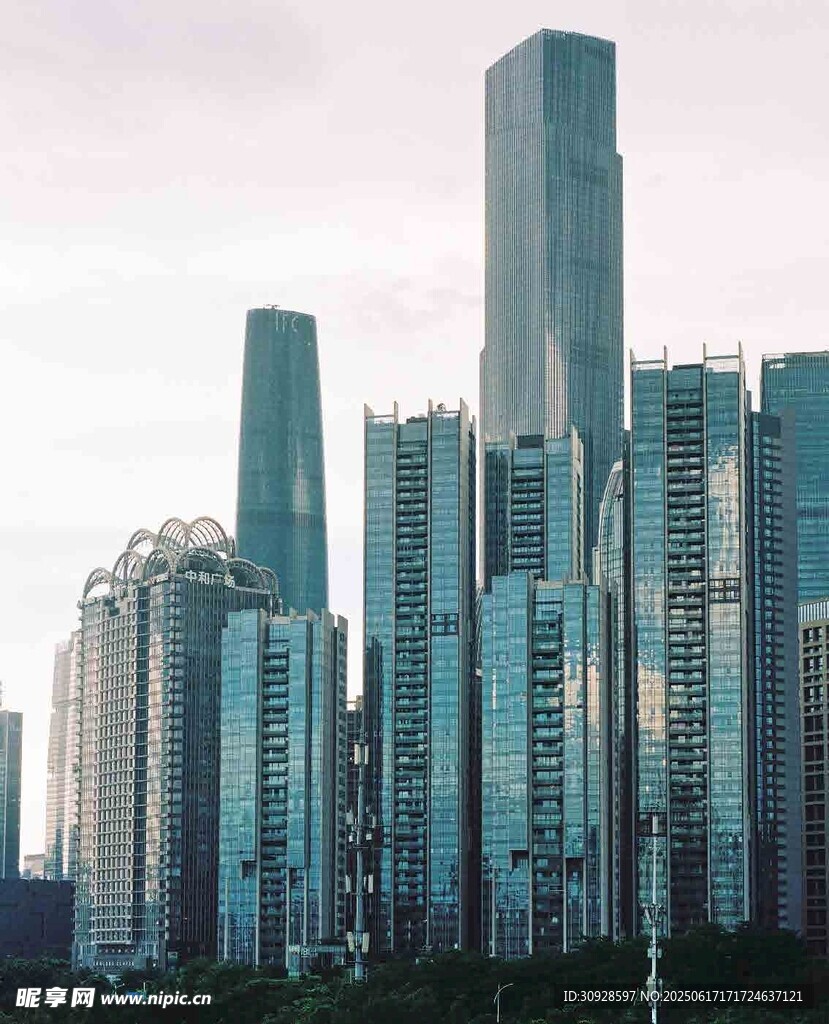 现代都市摩天大楼景观