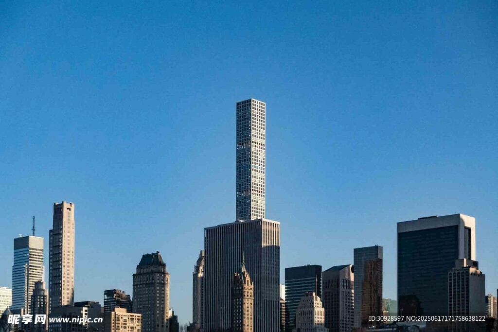 都市摩天大楼天际线景观