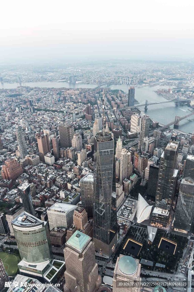 俯瞰繁华都市景观