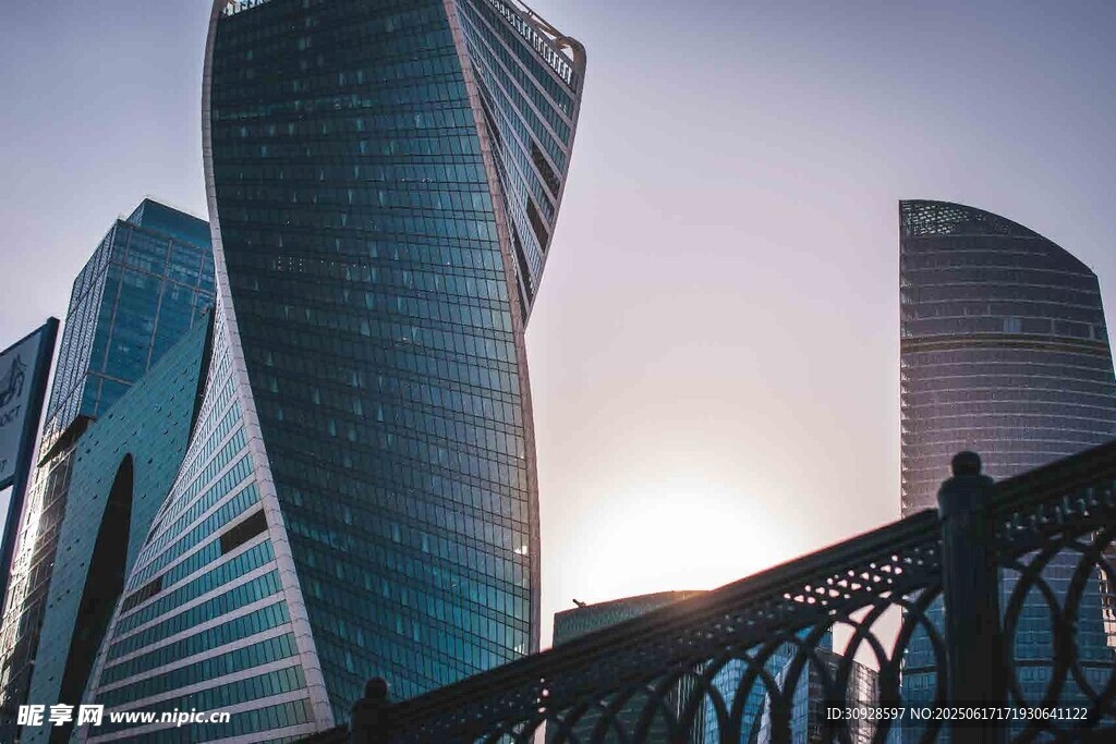 现代都市摩天大楼景观