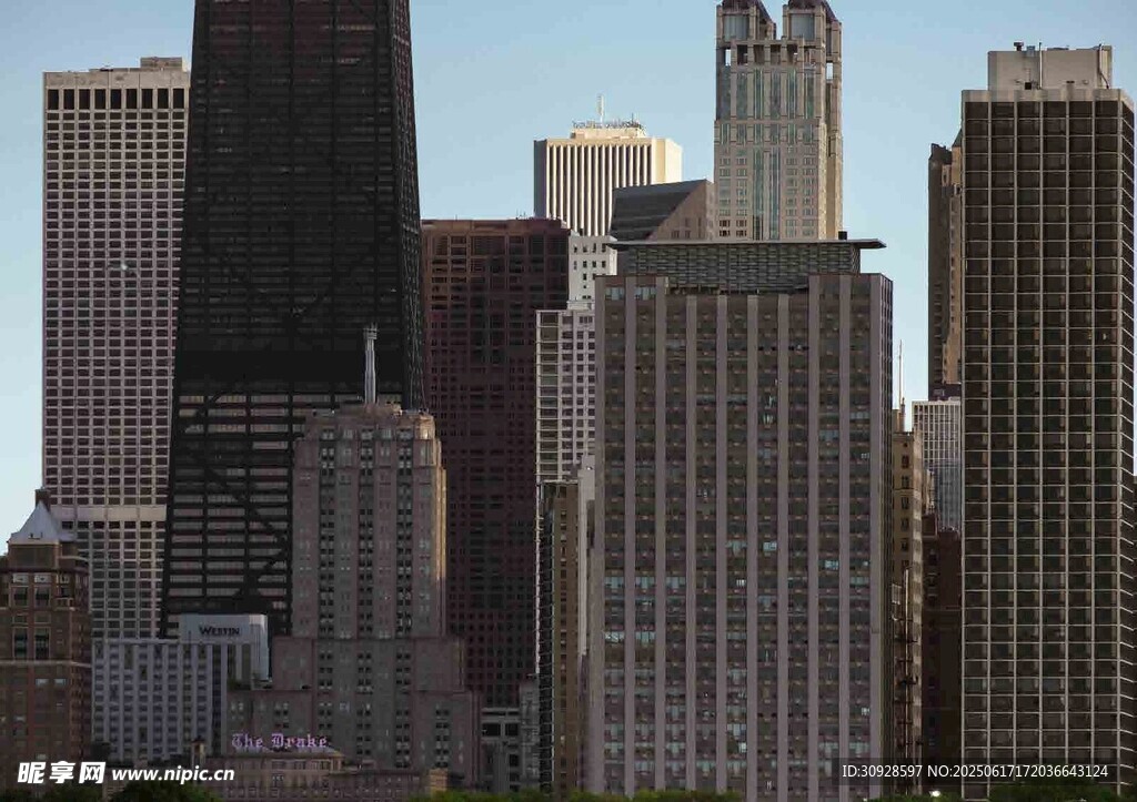 繁华都市高楼景观