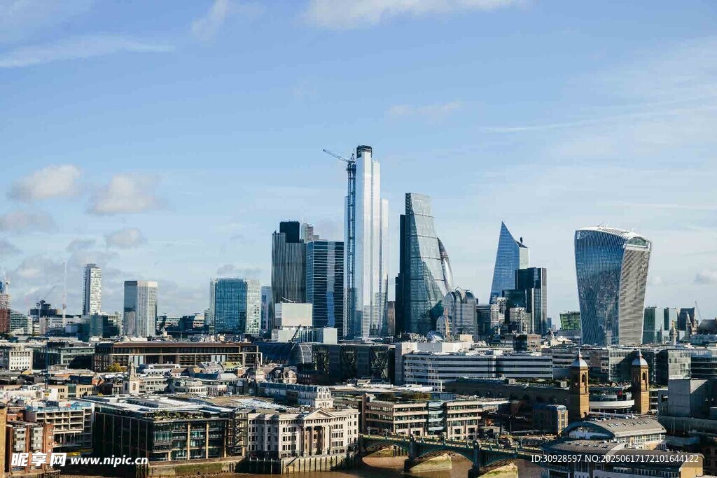 伦敦城市天际线景观