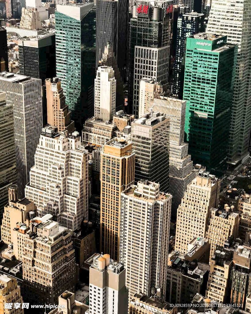 繁华都市高楼景观