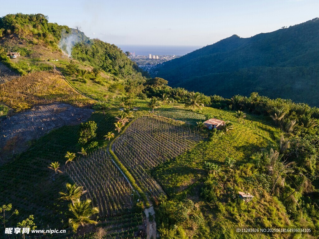 山间田园美景