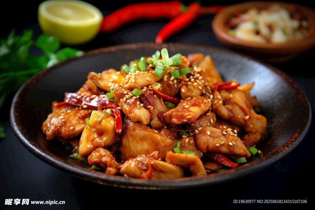 美味香辣炒鸡块