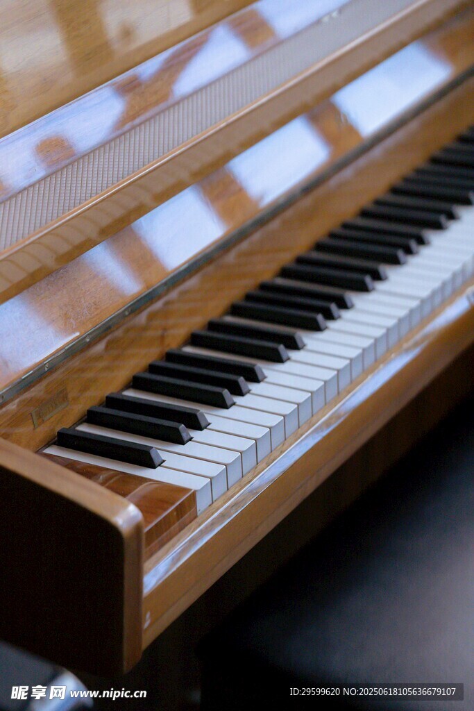 精致钢琴特写