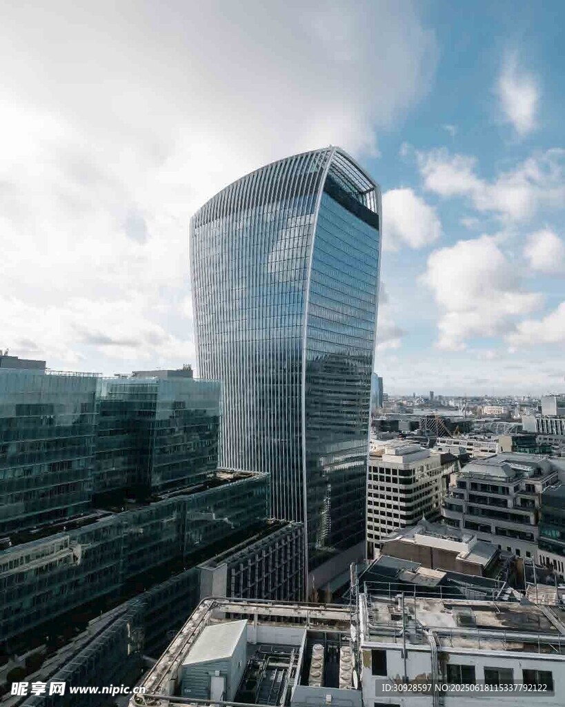 现代都市摩天大楼景观