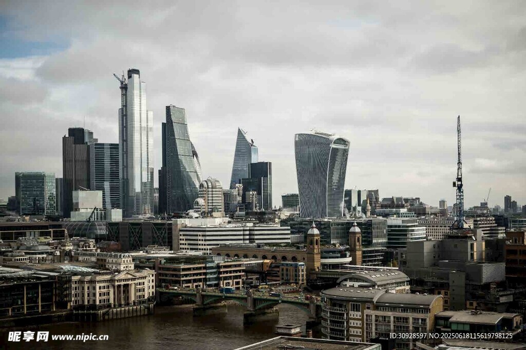 伦敦城市天际线景观