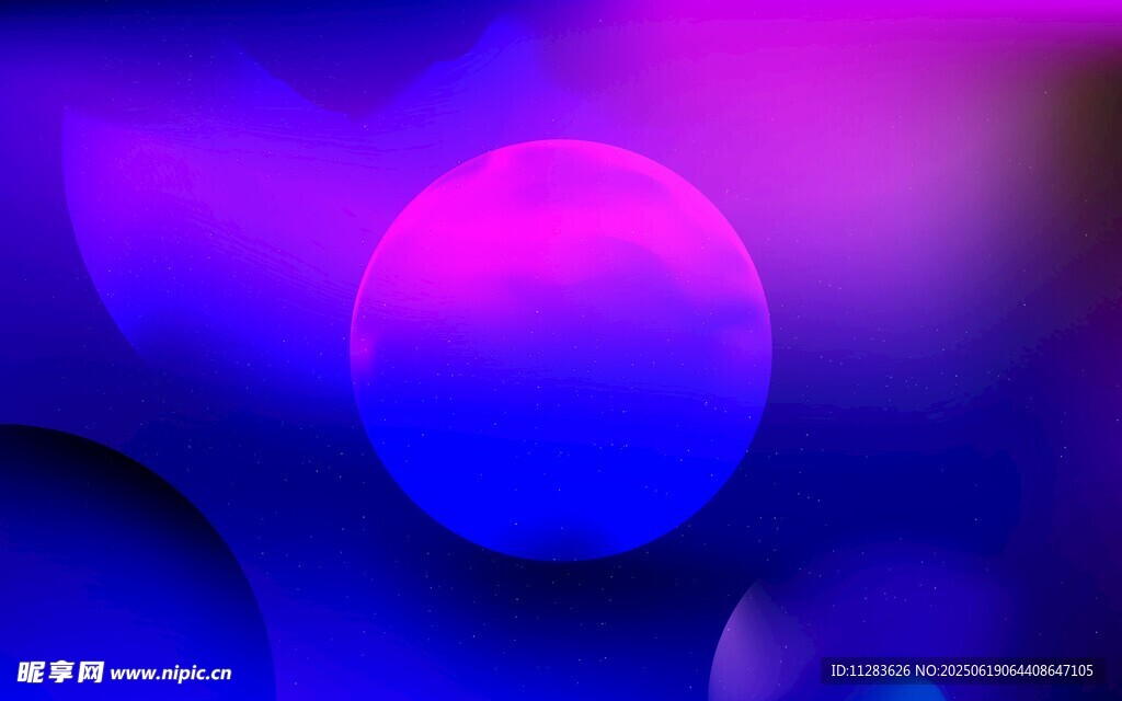 梦幻渐变彩色圆形背景