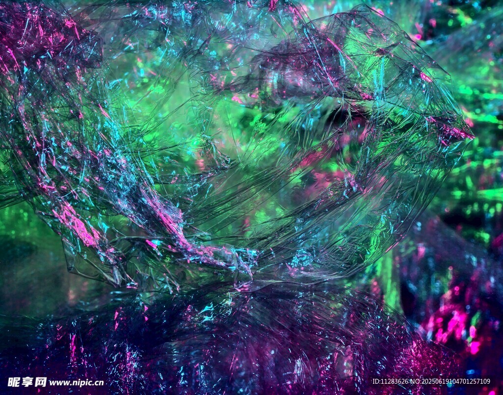 梦幻多彩抽象纹理画面