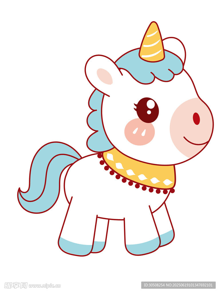 可爱独角兽卡通形象