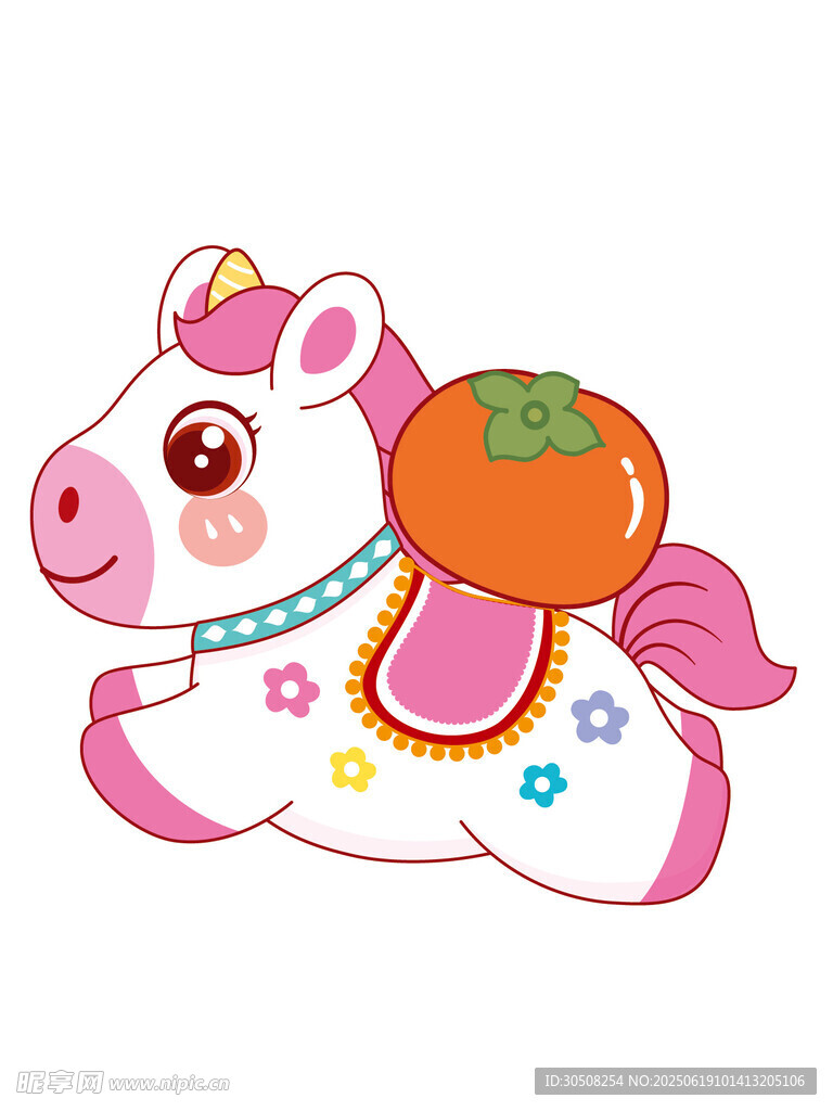 可爱飞天小猪卡通形象