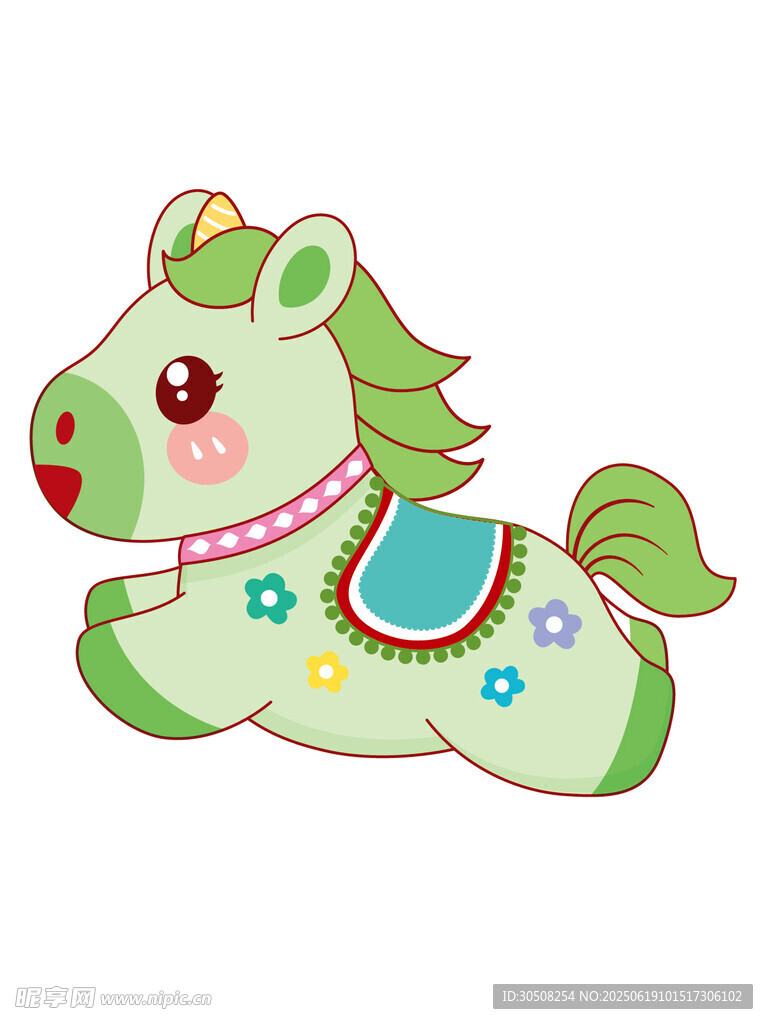 可爱卡通小马形象