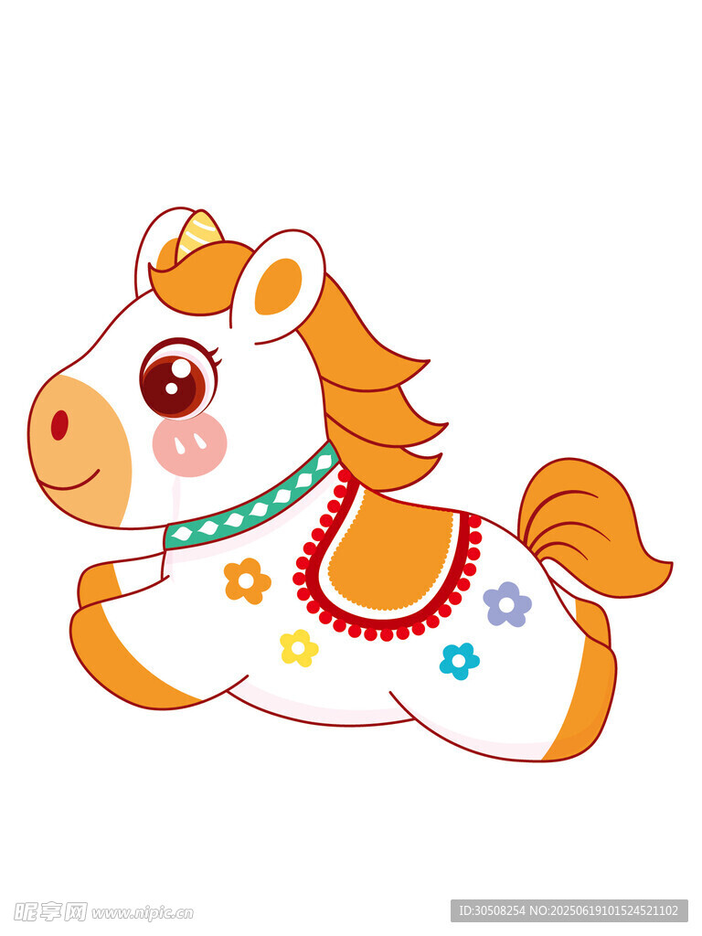 可爱卡通小马形象