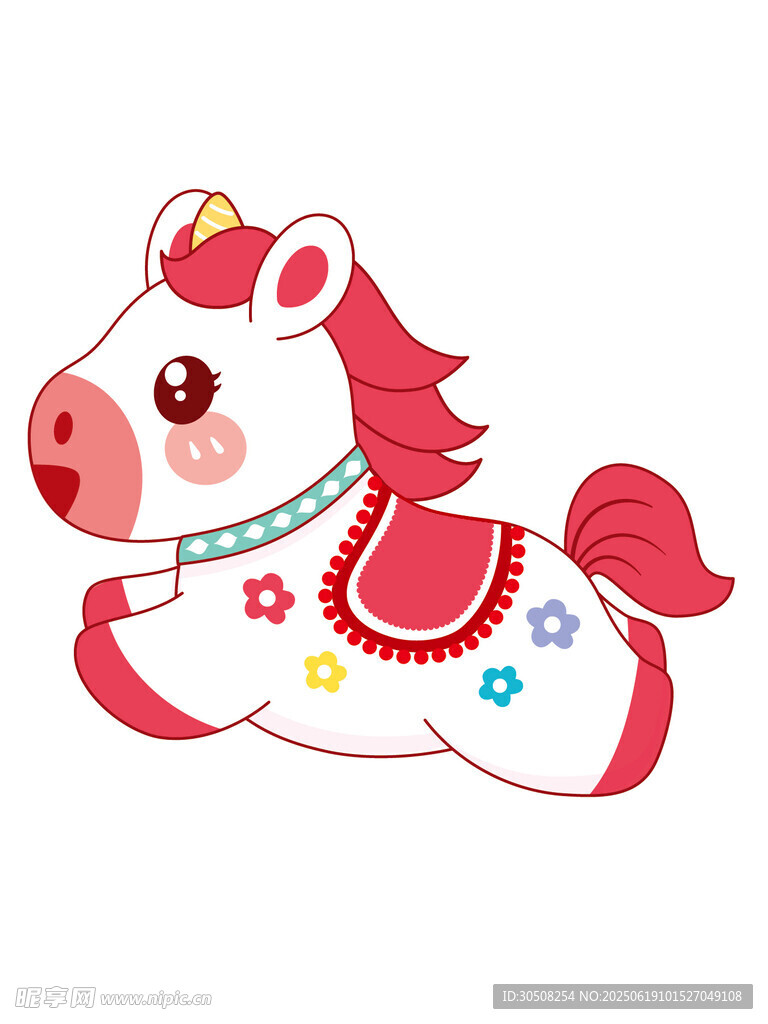 可爱卡通小马形象