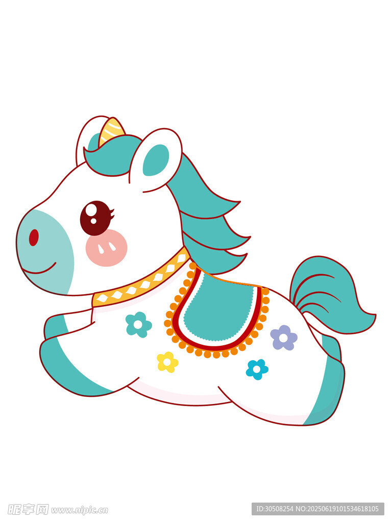 可爱卡通小马形象