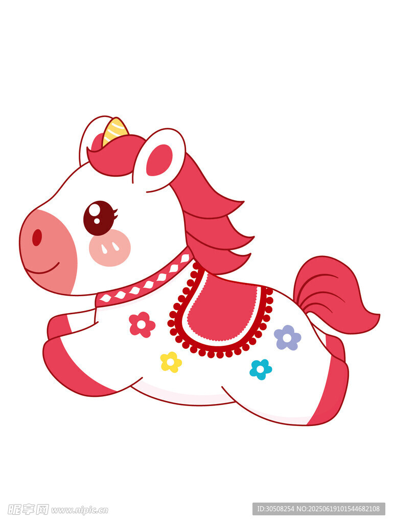 可爱卡通小马形象