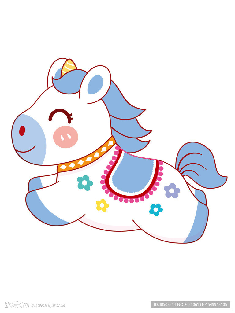 可爱卡通小马形象