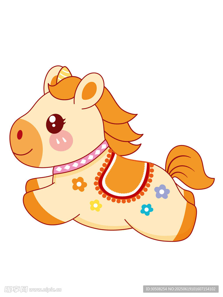 可爱卡通小马形象