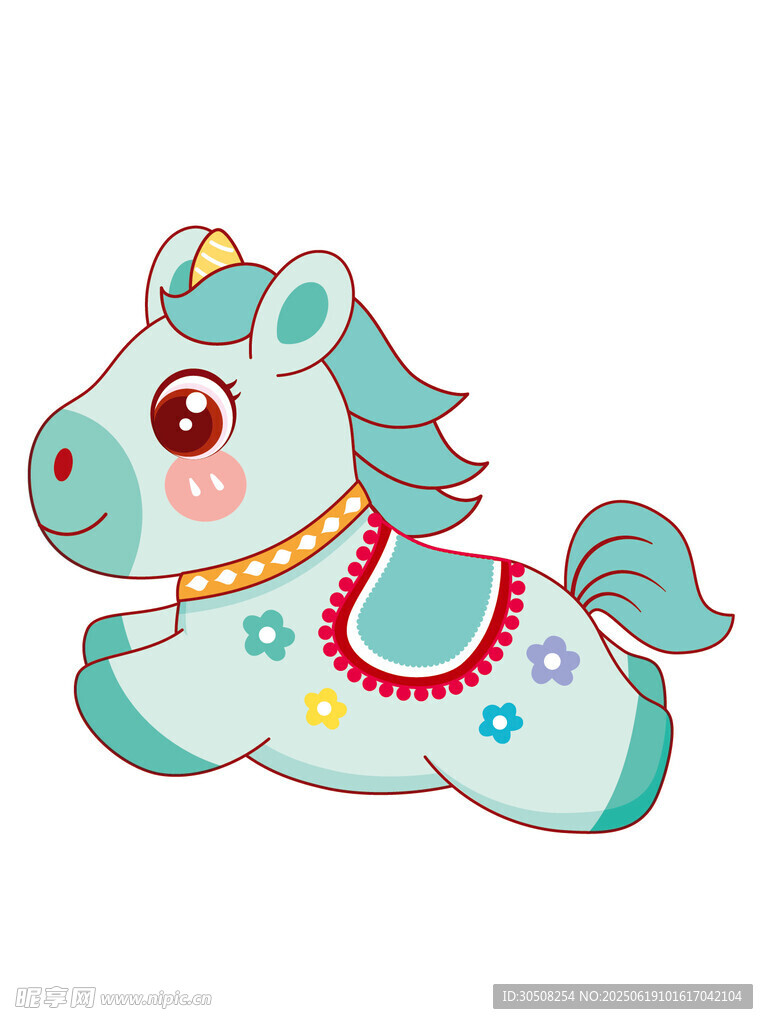 可爱卡通小马形象