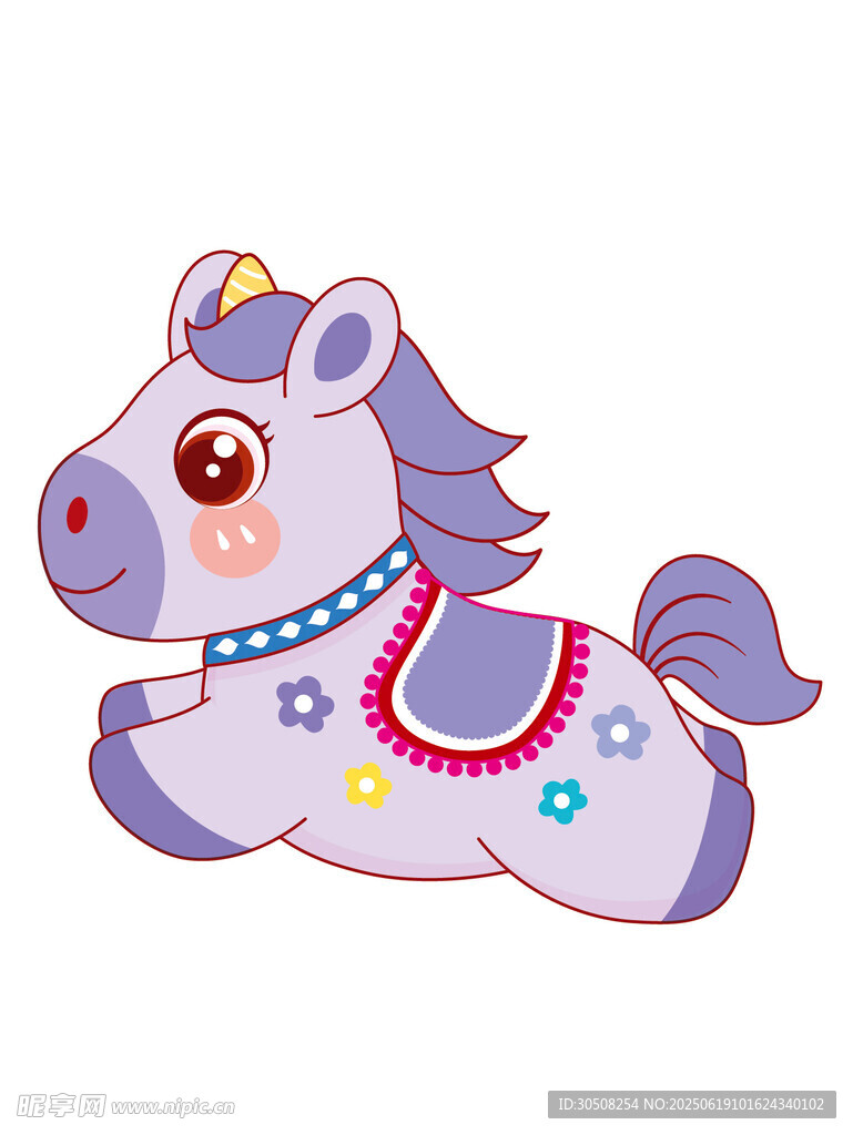 可爱卡通小马形象设计